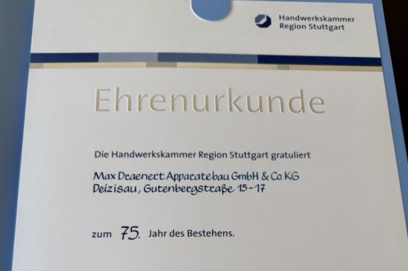 75 Jahre und noch lange nicht Schluss!
